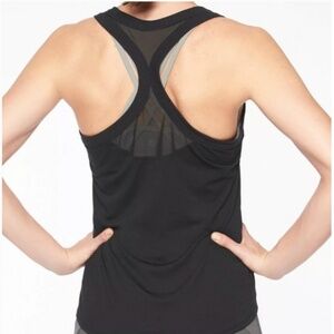 Athleta Topanga Racerback Tank, in Black, size Medium